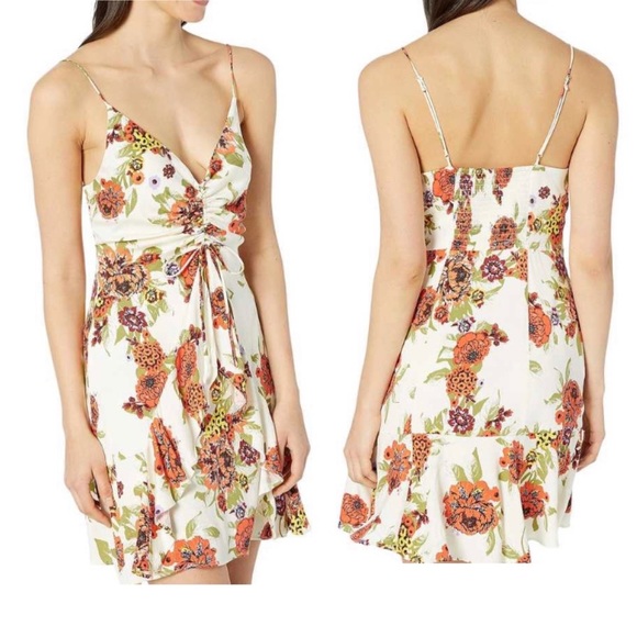 Free People Dresses & Skirts - Free People Happy Heart Mini Dress in Ivory Combo